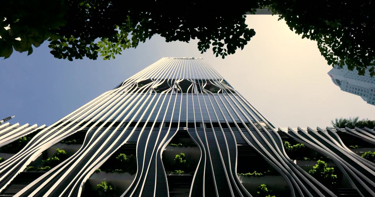 CapitaSpring, Singapore. Designed by CRA-Carlo Ratti Associati and BIG.